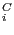 $ _{i}^{C}$