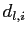 $ d_{l,i}$