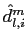 $ \hat{d} ^{m}_{l,i}$