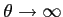 $\theta\rightarrow\infty$