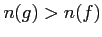 $n(g)>n(f)$