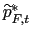 $ \widetilde{p}_{F,t}^{\ast}$