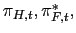 $ \pi_{H,t} ,\pi_{F,t}^{\ast},$