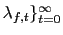 $ \lambda_{f,t}\}_{t=0}^{\infty}$
