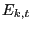 $ E_{k,t}$
