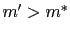 $ m^{\prime}>m^{\ast}$