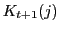 $ K_{t+1}(j)$