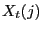$ X_{t}(j)$