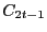 $ C_{2t-1}$