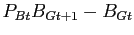 $ P_{Bt}B_{Gt+1}-B_{Gt}$