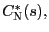 $ C_{\text{\textsc{N}}}^{\ast}(s),$