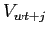 $ V_{wt+j}$
