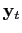 $ \mathbf{y}_{t}$