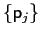 $ \{\mathsf{p} _{j}\}$