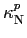 $ \kappa_{\text{\textsc{N}}}^{p}$