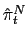 $ \hat{\pi}_{t}^{N}$
