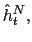 $ \hat{h}_{t}^{N},$