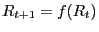 $ R_{t+1}=f(R_{t})$