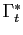 $ \Gamma_{t}^{\ast}$