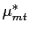 $ \mu^{*}_{mt}$