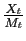$ \frac{X_{t}}{M_{t}}$
