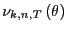$ \nu_{k,n,T}\left( \theta\right) $