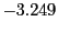 $ -3.249 $