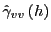$ \hat{\gamma}_{vv}\left( h\right) $