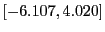 $ \left[ -6.107,4.020\right] $