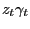 $ z_{t} \gamma_{t} $