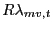 $\displaystyle R\lambda_{mv,t}$