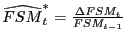 $ \widehat{FSM}_{t}^{\ast}=\frac{\Delta FSM_{t}}{FSM_{t-1}}$