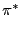 $ \pi_{{}}^{\ast}$