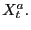 $ X_{t}^{a}.$