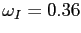 $ \omega_I = 0.36$