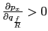 $ \frac{\partial p_{x}}{\partial q_{\frac{f}{R}}}>0$