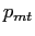 $ p_{mt}$