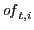 $ \mathit{of}_{t,i}$