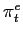 $ \pi_{t}^{e}$