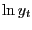 $ \ln y_{t}$