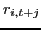 $\displaystyle r_{i,t+j} $