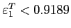 $\varepsilon^T_{1}<0.9189$