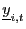 $ \underline{y}_{i,t}$