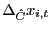 $ \Delta_{\hat{C}}x_{i,t}$