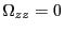 $ \Omega_{zz} =0$