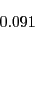 \begin{displaymath} \begin{array}[c]{c} 0.091\ \text{ } \end{array}\end{displaymath}