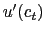 $ u^{\prime}(c_{t})$