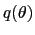 $ q(\theta)$