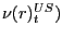 $\nu (r)_{t}^{US })$