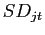 $ SD_{jt}$